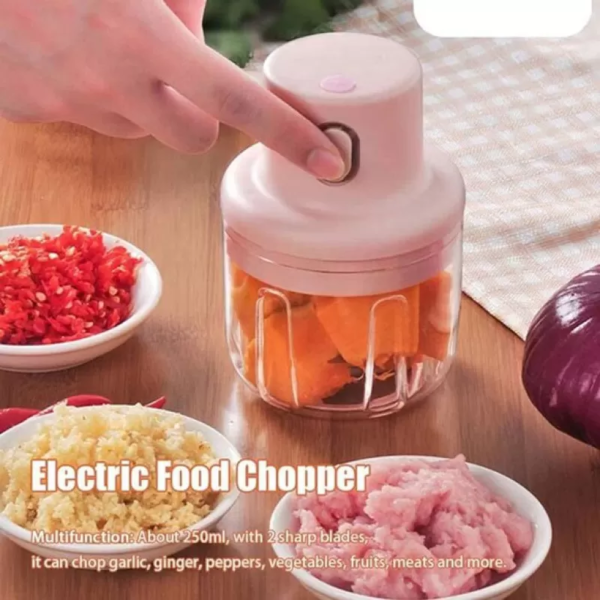 Electric Mini Grinder Food Chopper Combo Set